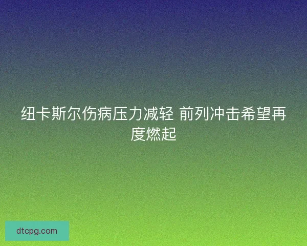 纽卡斯尔伤病压力减轻 前列冲击希望再度燃起